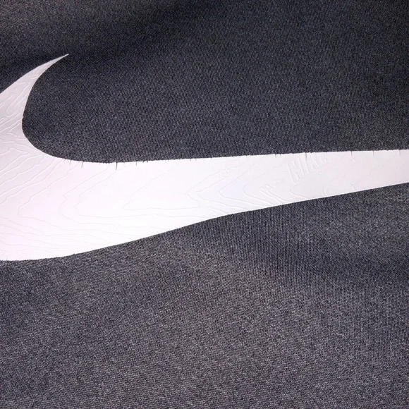 Nike Men M Hoodie Sweatshirt Gray Dri-Fit Pullover Big Center Swoosh Mock Neck - Picture 11 of 11